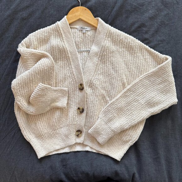 Madewell Greywood Crop Cardigan Sweater - Picture 1 of 13